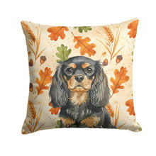 Load image into Gallery viewer, Black and Tan English Toy Spaniel Heirloom Fall Throw Pillow
