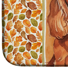Load image into Gallery viewer, Ruby English Toy Spaniel Heirloom Fall Dish Drying Mat