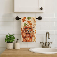 Load image into Gallery viewer, Ruby English Toy Spaniel Heirloom Fall Kitchen Towel