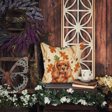 Load image into Gallery viewer, Ruby English Toy Spaniel Heirloom Fall Throw Pillow