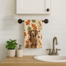 Load image into Gallery viewer, Liver Flat-Coated Retriever Heirloom Fall Kitchen Towel