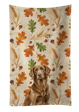 Load image into Gallery viewer, Liver Flat-Coated Retriever Heirloom Fall Kitchen Towel