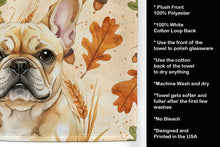 Load image into Gallery viewer, Fawn French Bulldog Heirloom Fall Kitchen Towel