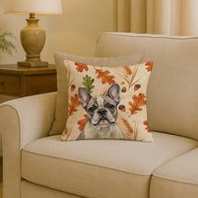 Load image into Gallery viewer, Pied French Bulldog Heirloom Fall Throw Pillow