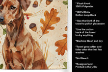 Load image into Gallery viewer, Red German Pinscher Heirloom Fall Kitchen Towel