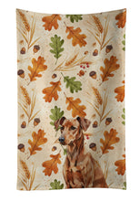 Load image into Gallery viewer, Red German Pinscher Heirloom Fall Kitchen Towel