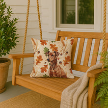 Load image into Gallery viewer, Red German Pinscher Heirloom Fall Throw Pillow