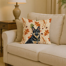 Load image into Gallery viewer, Black and Tan German Shepherd Heirloom Fall Throw Pillow