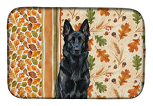 Load image into Gallery viewer, Black German Shepherd Heirloom Fall Dish Drying Mat