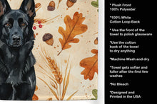 Load image into Gallery viewer, Black German Shepherd Heirloom Fall Kitchen Towel