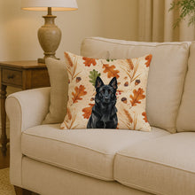Load image into Gallery viewer, Black German Shepherd Heirloom Fall Throw Pillow