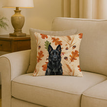 Load image into Gallery viewer, Black German Shepherd Heirloom Fall Throw Pillow