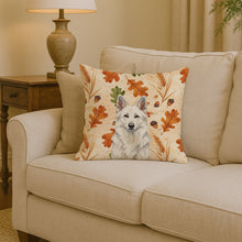 Load image into Gallery viewer, White German Shepherd Heirloom Fall Throw Pillow