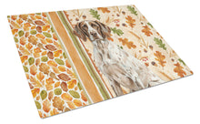 Load image into Gallery viewer, German Shorthaired Pointer Heirloom Fall Glass Cutting Board