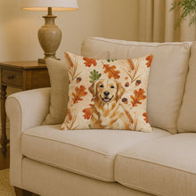 Load image into Gallery viewer, Golden Retriever Heirloom Fall Throw Pillow