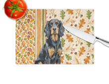 Load image into Gallery viewer, Gordon Setter Heirloom Fall Glass Cutting Board
