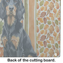 Load image into Gallery viewer, Gordon Setter Heirloom Fall Glass Cutting Board