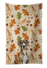 Load image into Gallery viewer, Brindle Great Dane Heirloom Fall Kitchen Towel