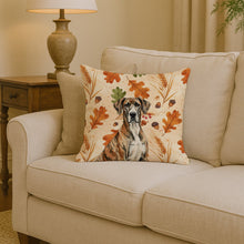 Load image into Gallery viewer, Brindle Great Dane Heirloom Fall Throw Pillow