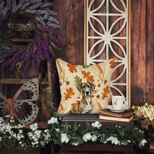 Load image into Gallery viewer, Brindle Great Dane Heirloom Fall Throw Pillow