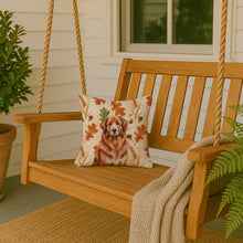 Load image into Gallery viewer, Reddish Brown Great Pyrenees Heirloom Fall Throw Pillow