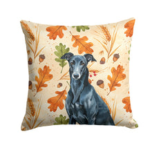 Load image into Gallery viewer, Black Greyhound Heirloom Fall Throw Pillow