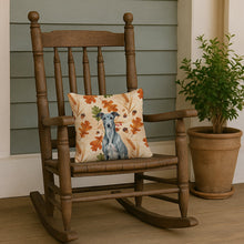 Load image into Gallery viewer, Blue Brindle Greyhound Heirloom Fall Throw Pillow