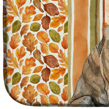 Load image into Gallery viewer, Brindle Greyhound Heirloom Fall Dish Drying Mat