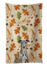 Load image into Gallery viewer, Brindle Greyhound Heirloom Fall Kitchen Towel
