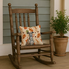 Load image into Gallery viewer, Brindle Greyhound Heirloom Fall Throw Pillow