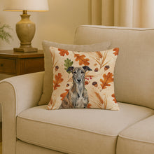 Load image into Gallery viewer, Brindle Greyhound Heirloom Fall Throw Pillow