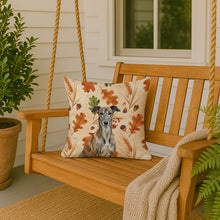 Load image into Gallery viewer, Brindle Greyhound Heirloom Fall Throw Pillow