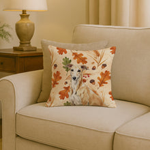 Load image into Gallery viewer, Fawn Greyhound Heirloom Fall Throw Pillow