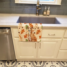 Load image into Gallery viewer, Red Greyhound Heirloom Fall Kitchen Towel