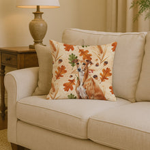 Load image into Gallery viewer, Red Greyhound Heirloom Fall Throw Pillow