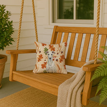 Load image into Gallery viewer, White Greyhound Heirloom Fall Throw Pillow