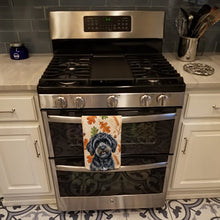 Load image into Gallery viewer, Black Havanese Heirloom Fall Kitchen Towel