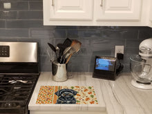 Load image into Gallery viewer, Black Havanese Heirloom Fall Glass Cutting Board