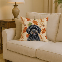 Load image into Gallery viewer, Black Havanese Heirloom Fall Throw Pillow