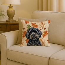 Load image into Gallery viewer, Black Havanese Heirloom Fall Throw Pillow