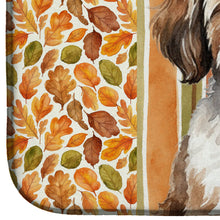 Load image into Gallery viewer, Parti-color Havanese Heirloom Fall Dish Drying Mat