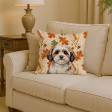 Load image into Gallery viewer, Parti-color Havanese Heirloom Fall Throw Pillow