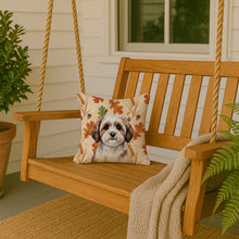 Load image into Gallery viewer, Parti-color Havanese Heirloom Fall Throw Pillow