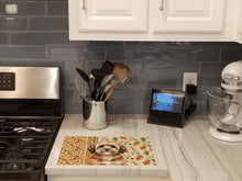 Load image into Gallery viewer, Sable Havanese Heirloom Fall Glass Cutting Board