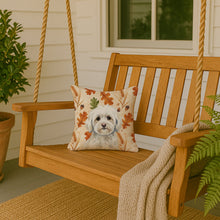 Load image into Gallery viewer, White Havanese Heirloom Fall Throw Pillow