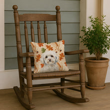 Load image into Gallery viewer, White Havanese Heirloom Fall Throw Pillow