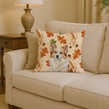 Load image into Gallery viewer, Tan Icelandic Sheepdog Heirloom Fall Throw Pillow