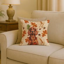 Load image into Gallery viewer, Irish Setter Heirloom Fall Throw Pillow
