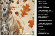 Load image into Gallery viewer, Brindle Irish Wolfhound Heirloom Fall Kitchen Towel