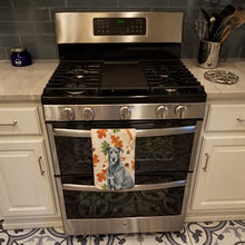 Load image into Gallery viewer, Gray Irish Wolfhound Heirloom Fall Kitchen Towel
